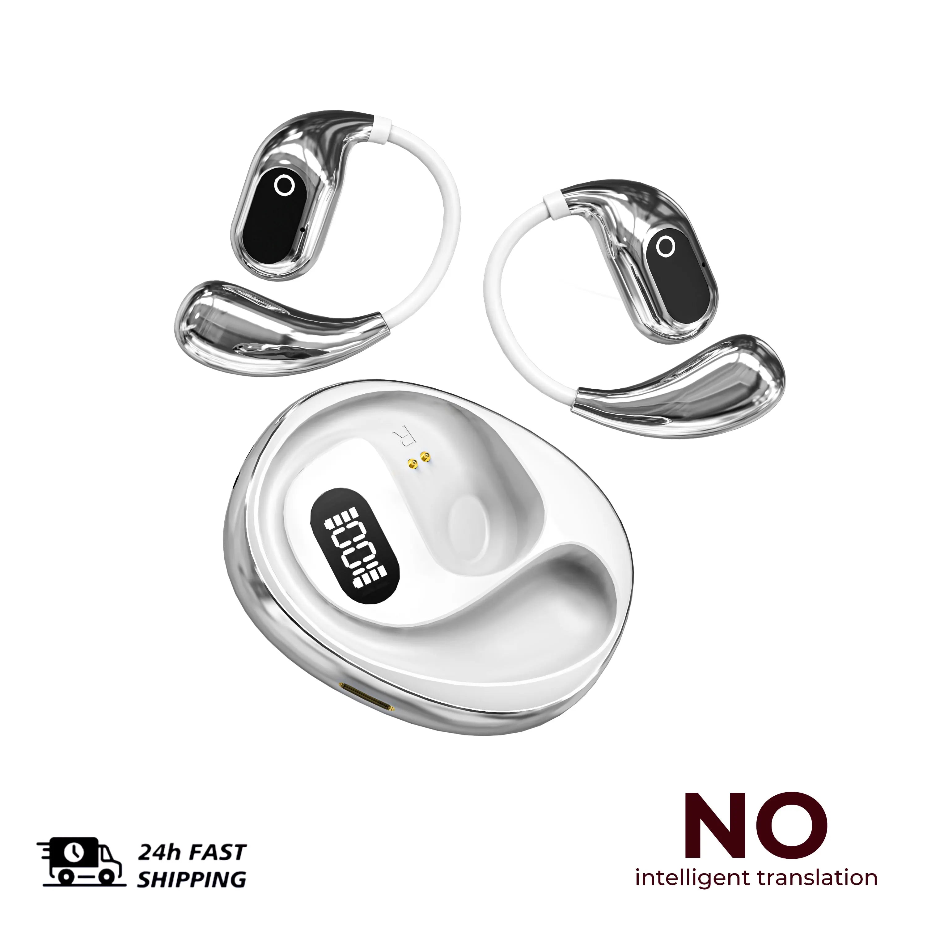 Translator Headphones 2PCS Wireless Bluetooth with 144 Languages